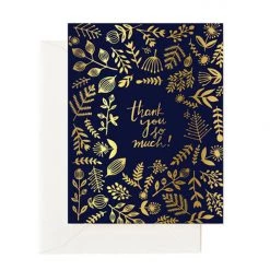 Home + Lifestyle Gold Foil Thank You Card By Forage Paper Co.