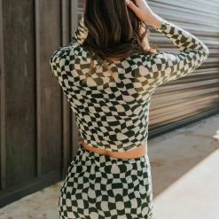 Bailey Rose Never Closer Checkered Mini Skirt