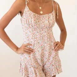 Nectar Clothing By Surprise Floral Cami Romper