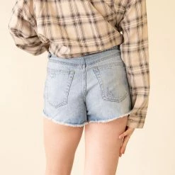 Signature 8 Enjoy Life Distressed Denim Shorts