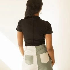 Bailey Rose Glorious Days Color Block Mini Skirt