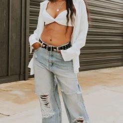 Signature 8 Featured Never Impressed High Rise Distressed Jeans