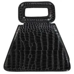 Fame Accessories Faux Leather Triangle Purse