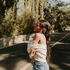 Emory Park Featured You Again Knit Checkered Cami Top