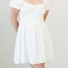 Nectar Clothing Cold Heart Puff Sleeve Dress