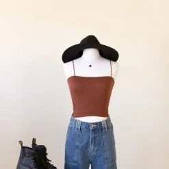 The Harriet Straight Neck Cami Top By BDG Tops