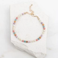 Nectar Clothing Accessories Stone Bead Anklet