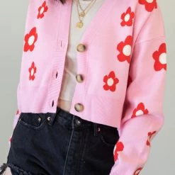 Nectar Clothing Little Moment Floral Cardigan