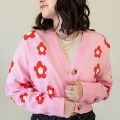 Nectar Clothing Little Moment Floral Cardigan
