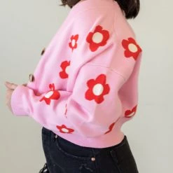 Nectar Clothing Little Moment Floral Cardigan