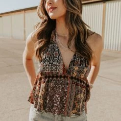 Millibon New You Printed Halter Top Featured