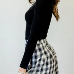 Mable Want It Plaid Mini Skirt