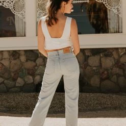 High Rise Straight Denim Pants By BDG Featured