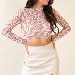 Mustard Seed Moving Forward Faux Leather Mini Skirt