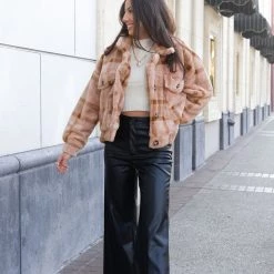 Miss Love Featured Let's Stay Faux Leather Pants