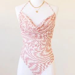 Le Lis I'm Alright Halter Bodysuit