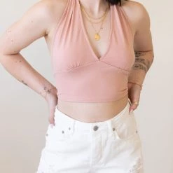 Papermoon Tops Lost Stars Halter Crop Top