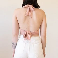 Papermoon Tops Lost Stars Halter Crop Top