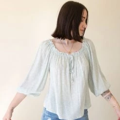 Millibon Standing There Mid Sleeve Top By For Good Featured