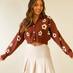Nectar Clothing Little Moment Floral Cardigan