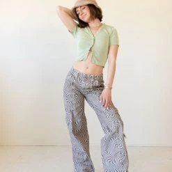 Swirl Denim Cargo Pants By BDG Featured