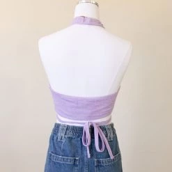 Twin Sister Want You Halter Crop Top