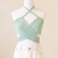 Twin Sister Want You Halter Crop Top