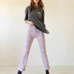 Orange International Save Tonight Plaid Pants Featured