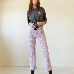 Orange International Save Tonight Plaid Pants Featured