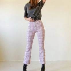 Orange International Save Tonight Plaid Pants Featured