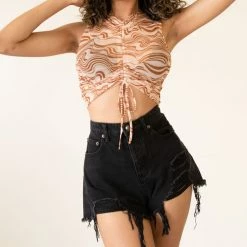 Signature 8 Rising Up Ditressed Denim Shorts