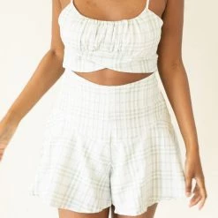 Hyfve Featured Vacation Vibes Plaid Romper