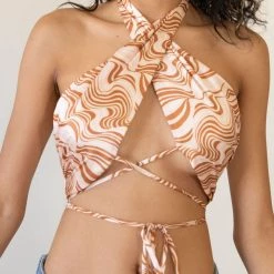 Nectar Clothing Featured A Moment Swirl Wrap Top