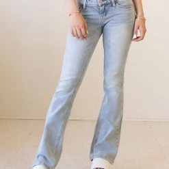Nectar Denim Featured The Britney Low Rise Flare Jeans By Nectar Premium Denim