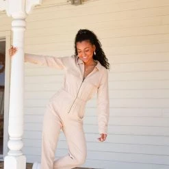 Promesa Featured Just Friends Long Sleeve Jumpsuit By For Good