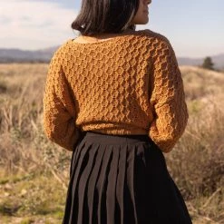 Papermoon Featured Stop Everything Crochet Knit Sweater