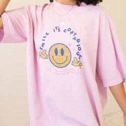 Bacon Lettuce Tomato Smile It's Contagious Graphic Tee