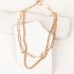Joia Double Layer Chain Necklace Accessories