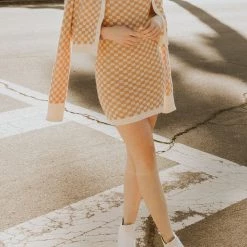 Emory Park Featured Look Back Checkered Cami Dress