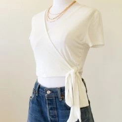 Final Touch No One Wrap Crop Top Tops