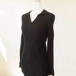 Papermoon Uncharted Knit Long Sleeve Dress Featured