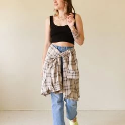 Papermoon A While Sleeveless Crop Top