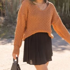 Papermoon Featured Stop Everything Crochet Knit Sweater