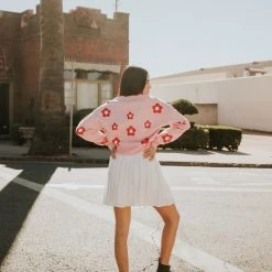 Nectar Clothing Little Moment Floral Cardigan