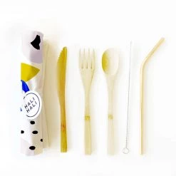 6 Piece Reusable Cutlery Set By Hali Hali