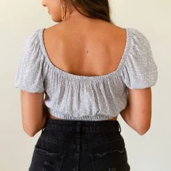 Audrey Act Natural OTS Crop Top
