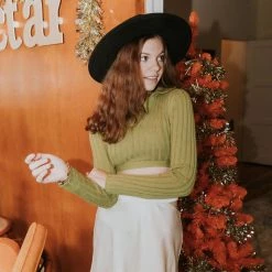 Cotton Candy At Last Knit Crop Top Tops