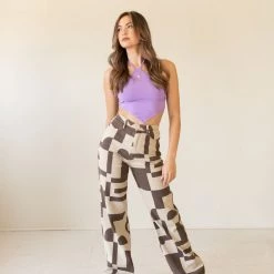 Bailey Rose Venture Out Geometric Pants