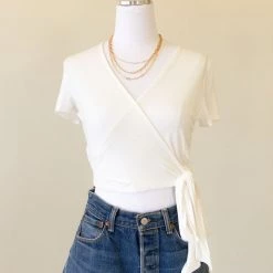 Final Touch No One Wrap Crop Top Tops