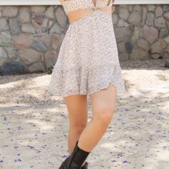 Nectar Clothing Take Away Floral Halter Dress